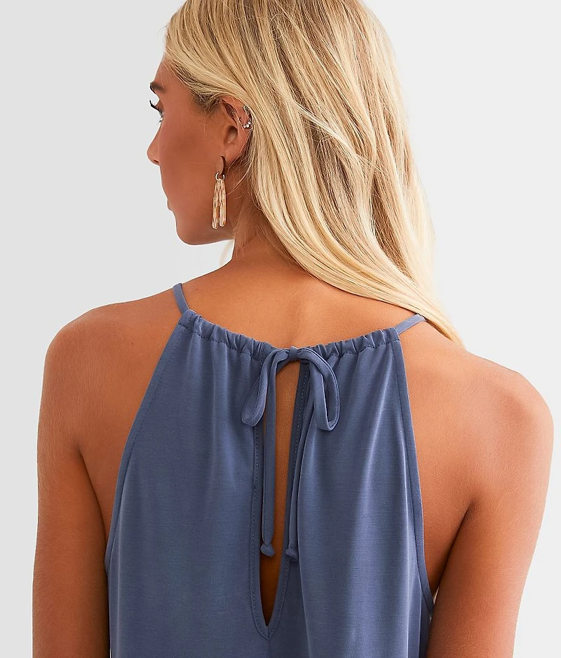 High Neck Maxi Dress