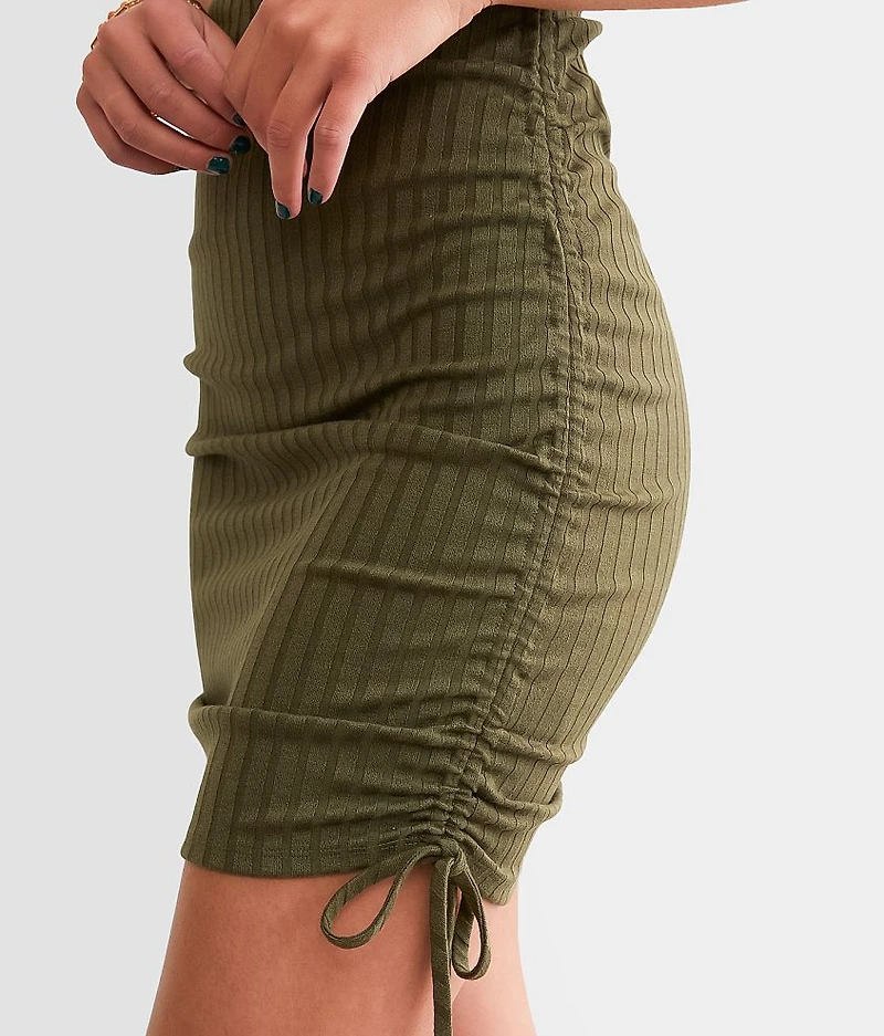 Cinch Tie Mini Dress