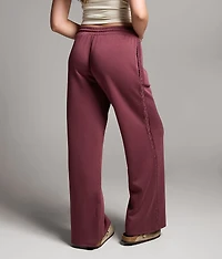 Lace Trim Wide Leg Pant