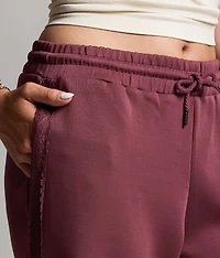 Lace Trim Wide Leg Pant