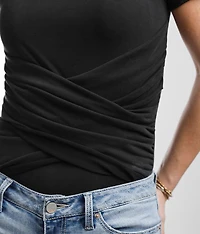 Surplice Wrap Top
