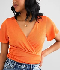 Sheen Surplice Bodysuit