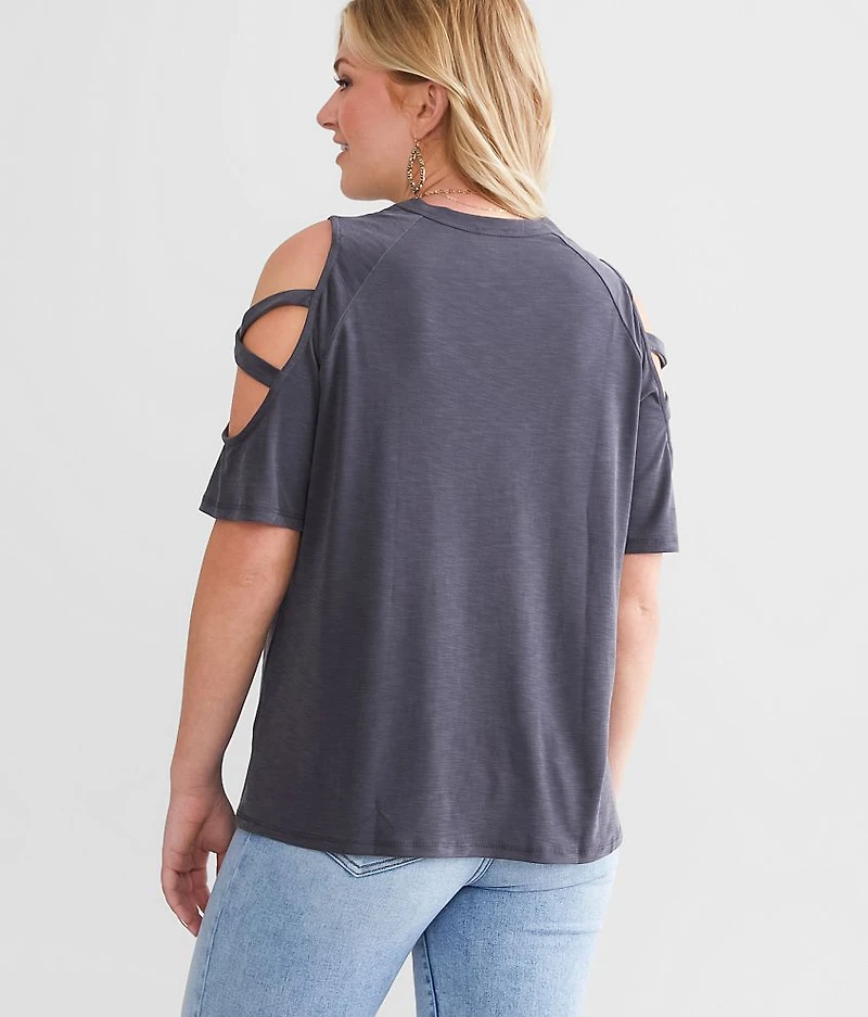 Strappy Cold Shoulder Top