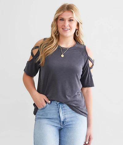 Strappy Cold Shoulder Top