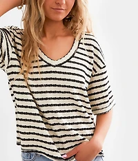 Striped Knit Top