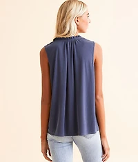 Ribbed Notch Tank Top