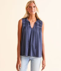 Ribbed Notch Tank Top