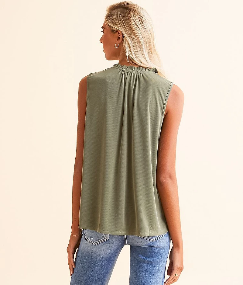 Ribbed Notch Tank Top