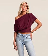 Off The Shoulder Button Top