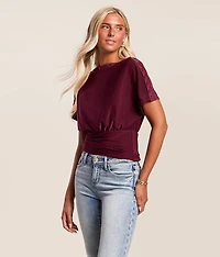 Off The Shoulder Button Top