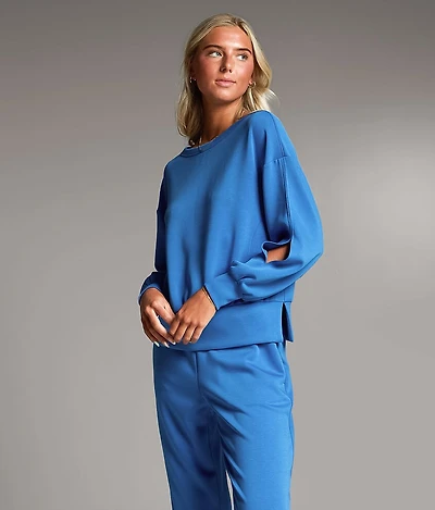 Cut-Out Sleeve Pullover
