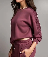 Lace Trim Pullover