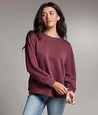 Lace Trim Pullover