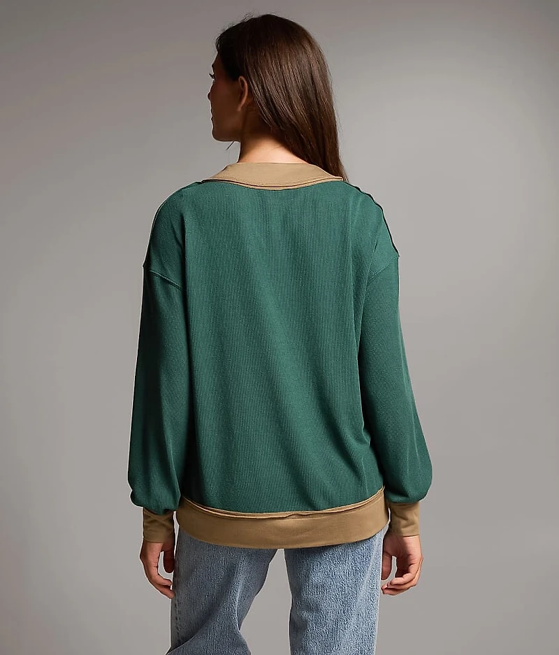 Mock Neck Pullover