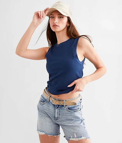 Textured Contour Tank Top