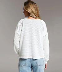 Contrast Stitch Top