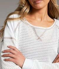 Contrast Stitch Top