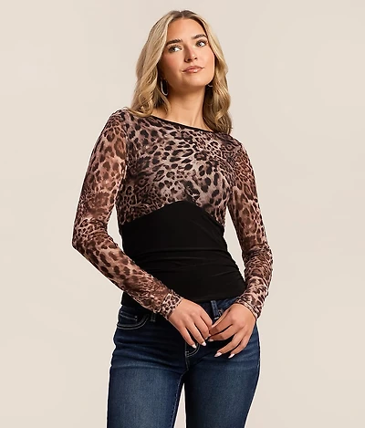Pieced Cheetah Top