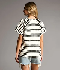 Contrast Striped Top