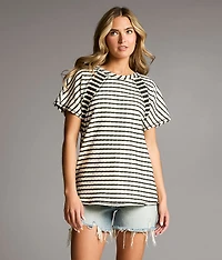 Contrast Striped Top