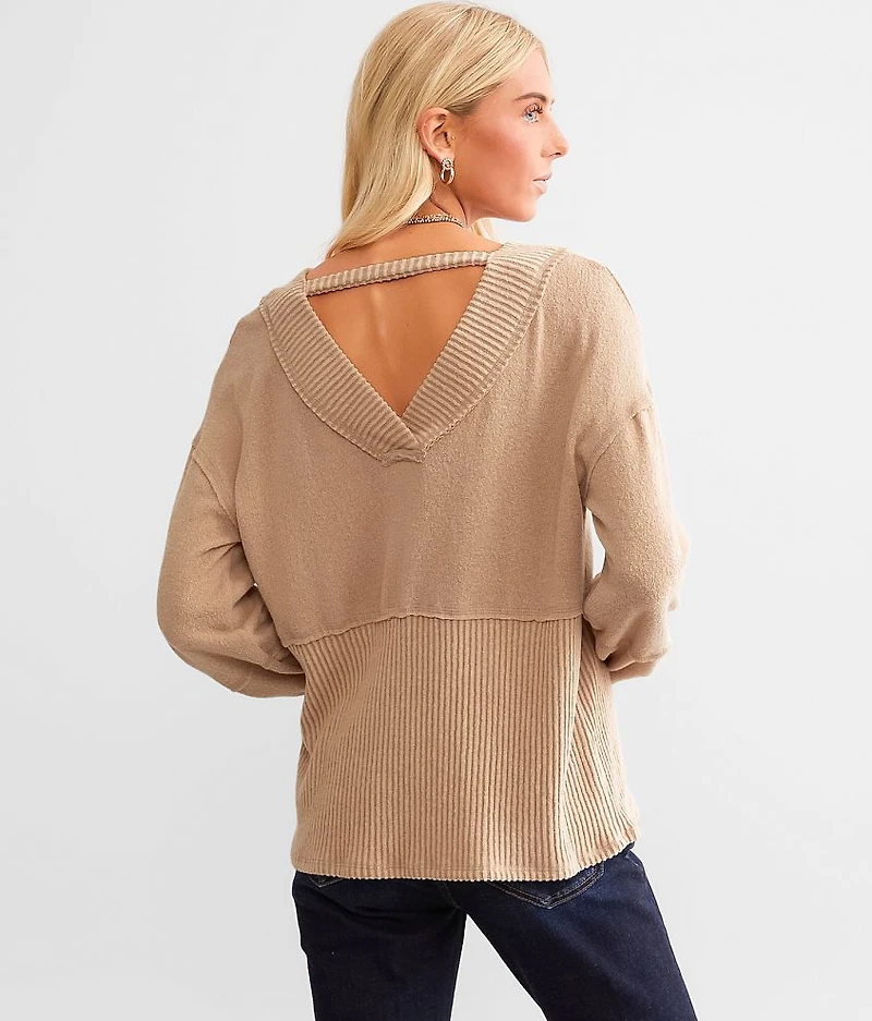 Pieced Raw Edge Top