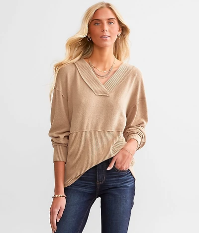 Pieced Raw Edge Top
