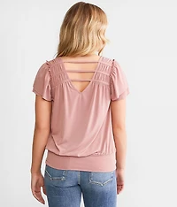 Flutter Sleeve Top