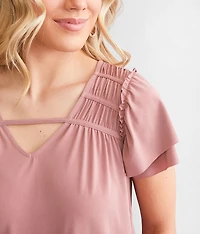 Flutter Sleeve Top
