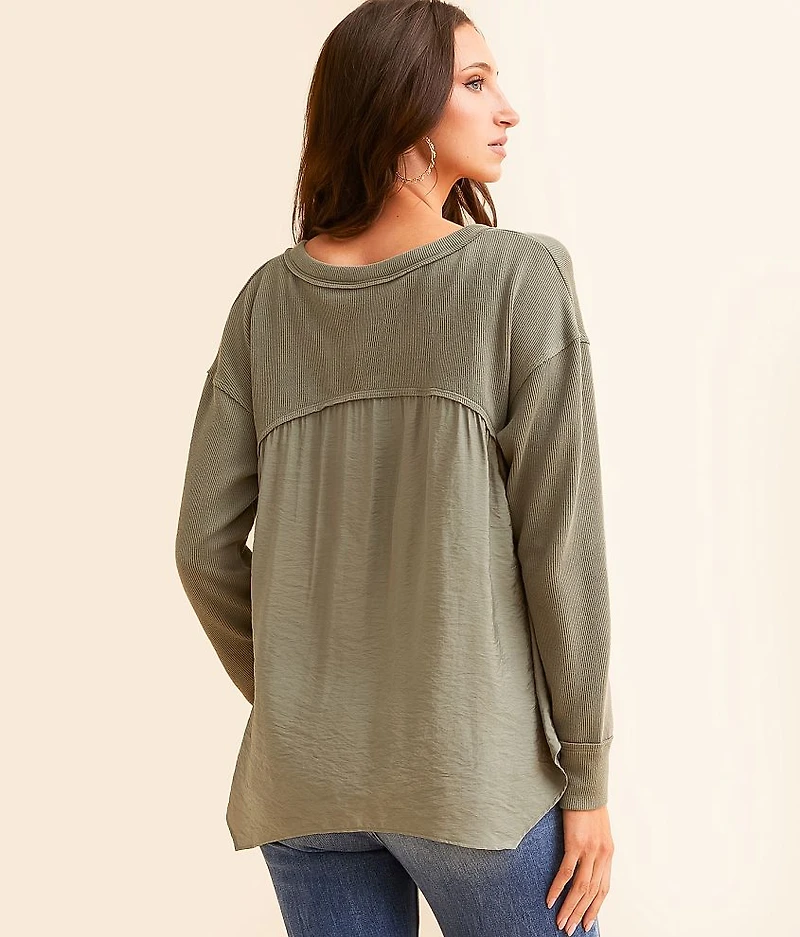 Pieced Henley