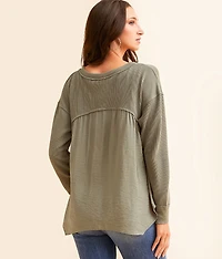 Pieced Henley