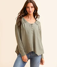 Pieced Henley