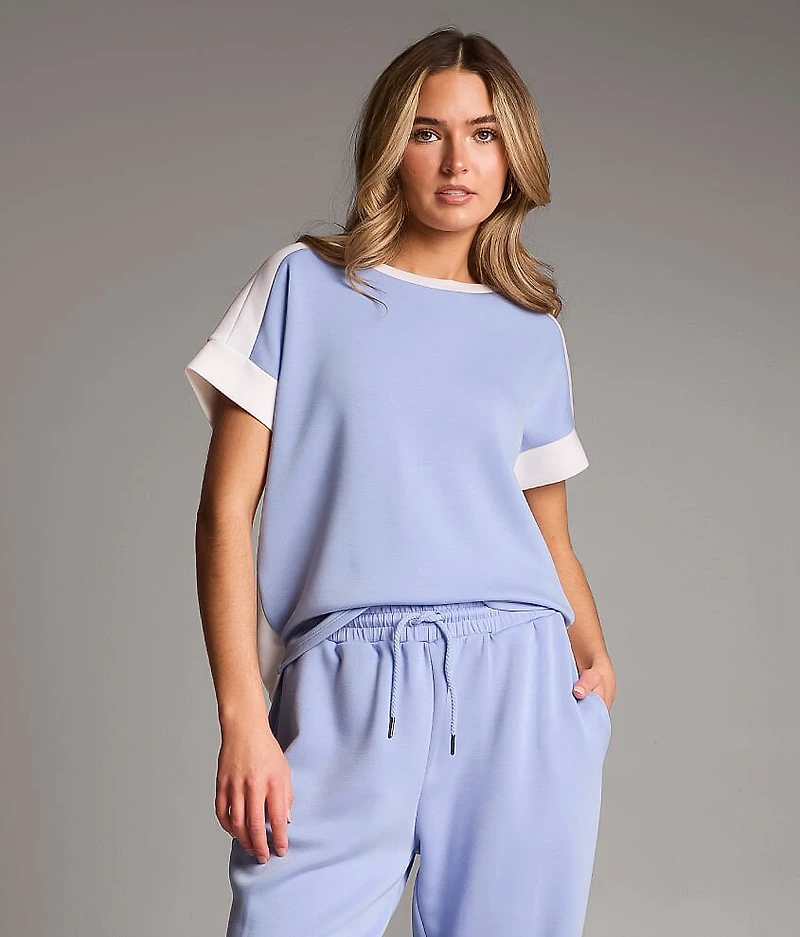 Color Block Dolman Pullover