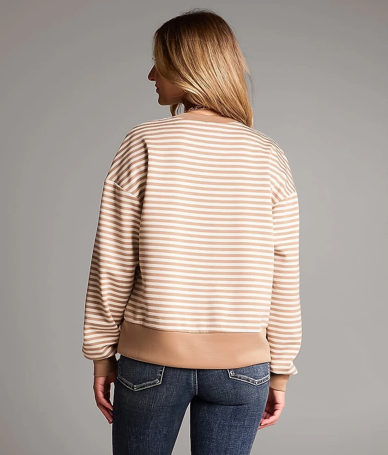 Striped Knit Pullover