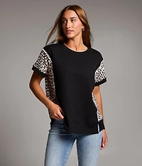Pieced Cheetah Top