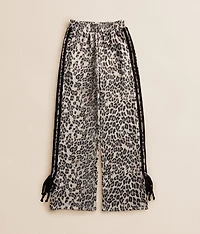 Girls - Cheetah Wide Leg Track Pant