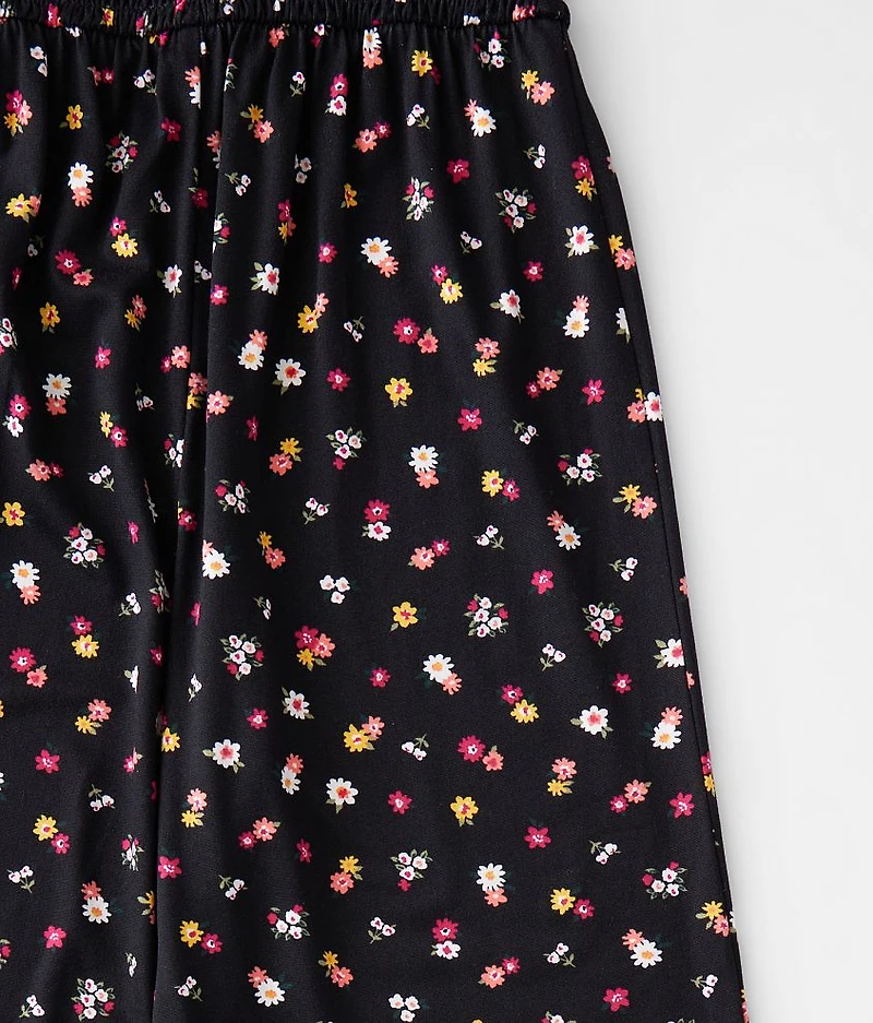 Girls - Floral Print Jumpsuit