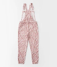 Girls - Leopard Print Overalls