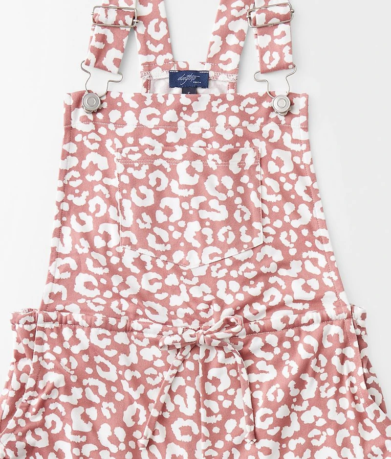 Girls - Leopard Print Overalls