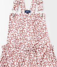 Girls - Leopard Print Overalls