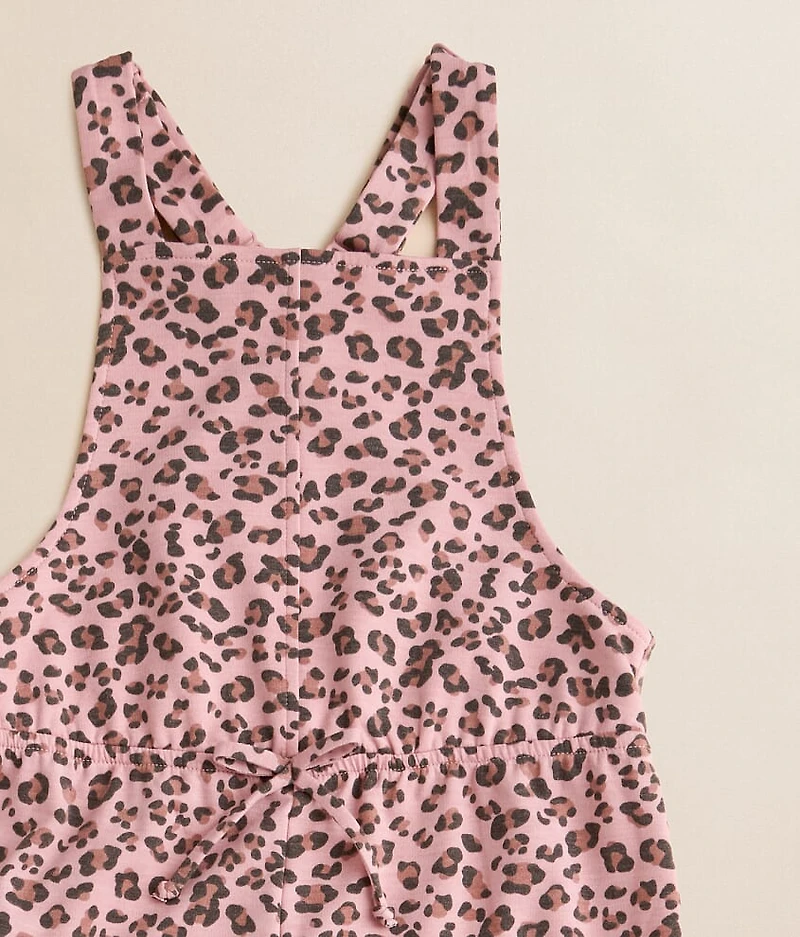 Girls - Cheetah Cargo Jogger Overalls