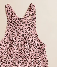 Girls - Cheetah Cargo Jogger Overalls