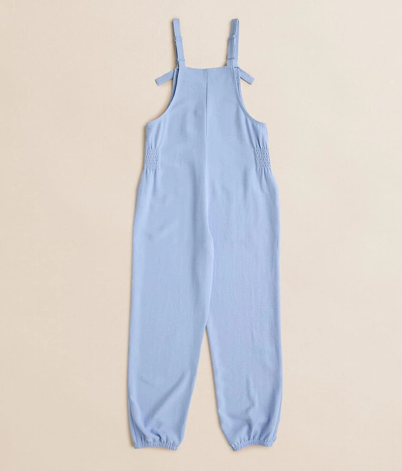 Girls - Smocked Jogger Overalls