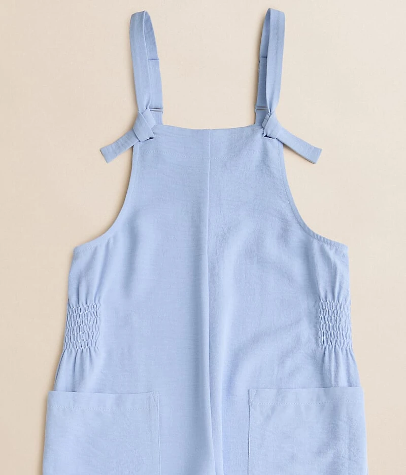 Girls - Smocked Jogger Overalls
