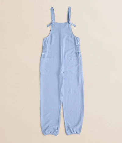 Girls - Smocked Jogger Overalls