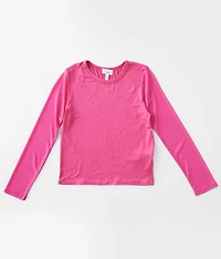 Girls - Mesh Sleeve Top
