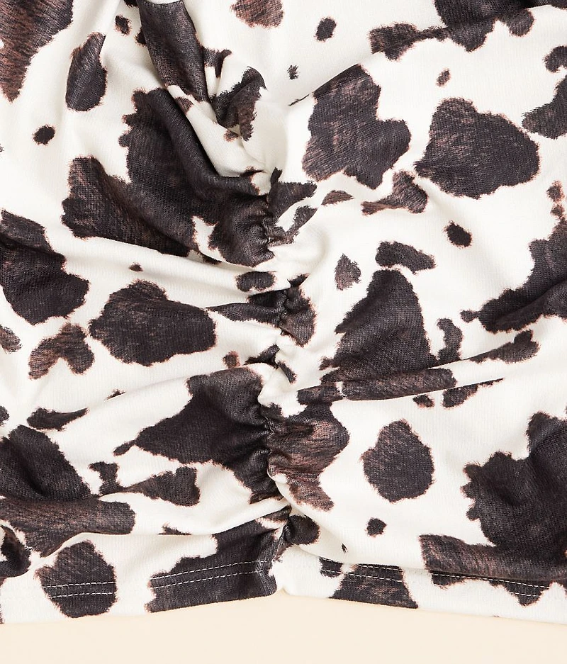 Girls - Cow Print Top