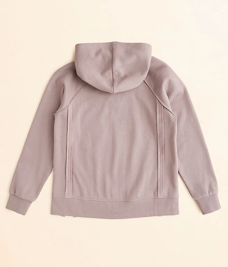 Girls - Split Neck Hooded Sweatshirt