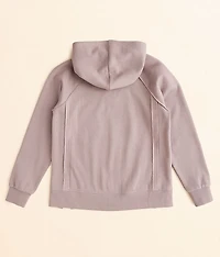 Girls - Split Neck Hooded Sweatshirt
