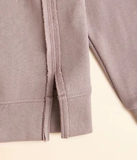 Girls - Split Neck Hooded Sweatshirt