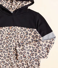Girls - Cheetah Print Hoodie